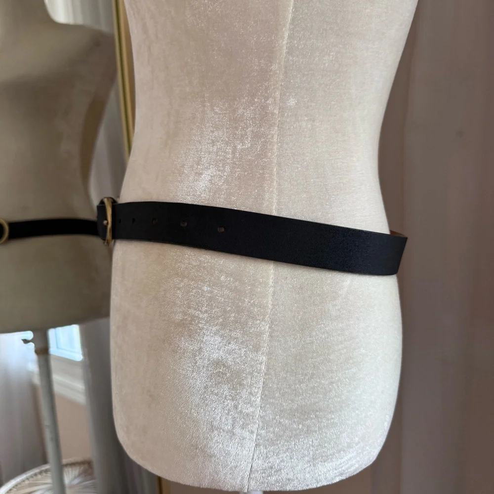 A New Day Black Belt with Gold Double Buckle Size S - Picture 3 of 7